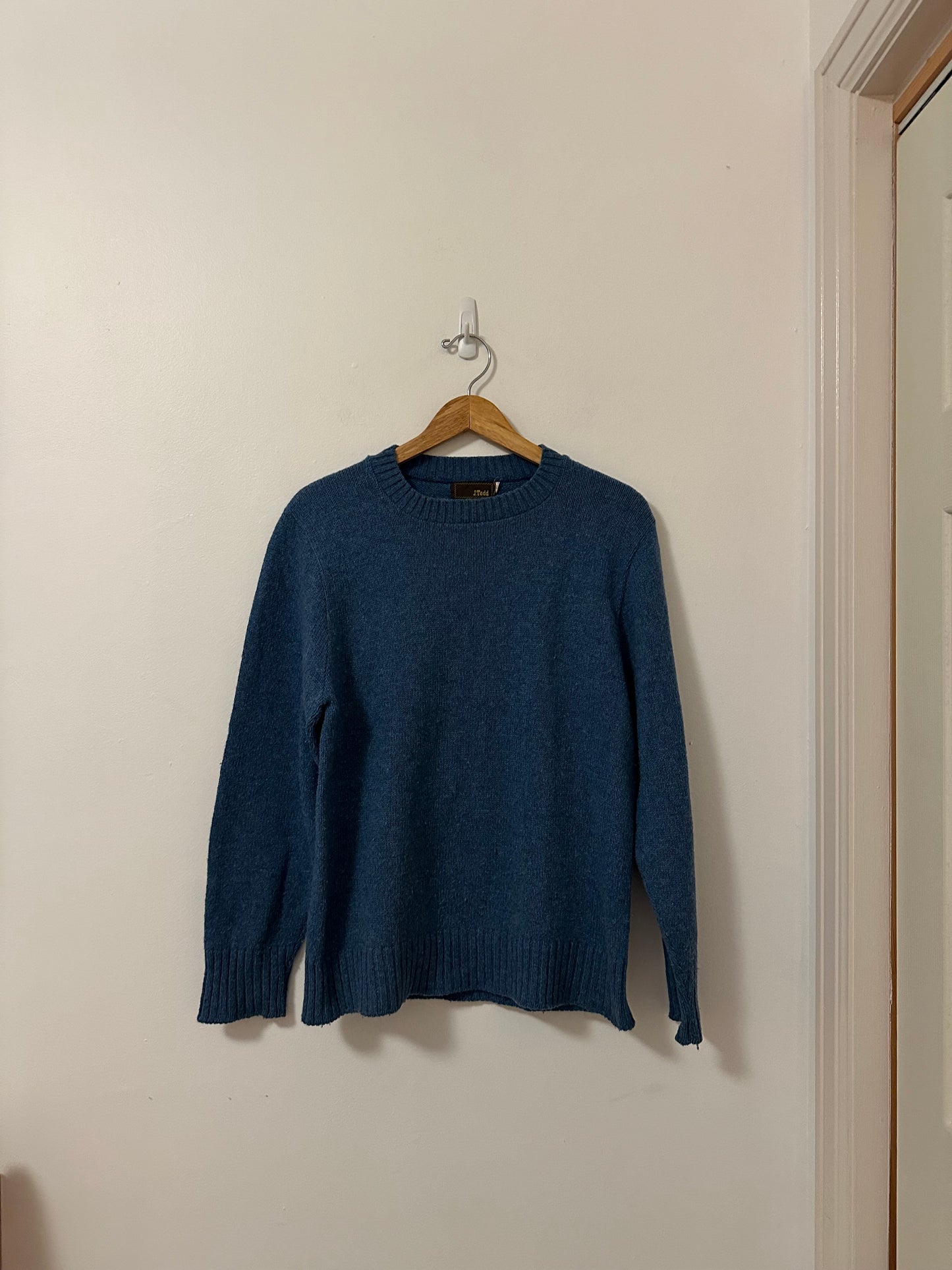 J. Todd Vintage Blue Crewneck Sweater | Size Large
