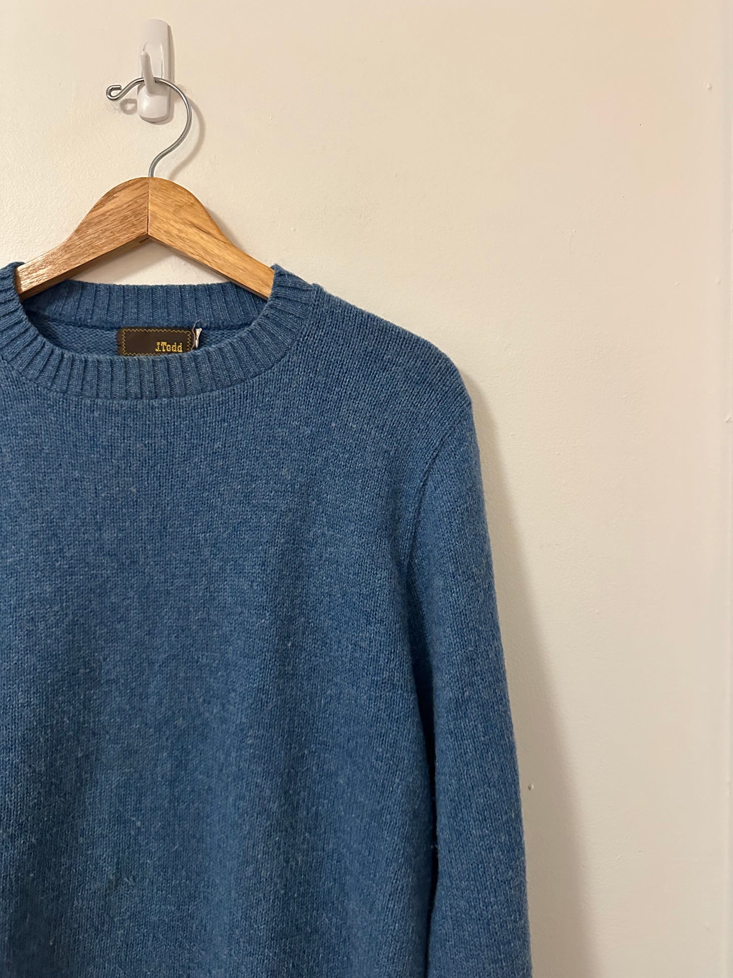 J. Todd Vintage Blue Crewneck Sweater | Size Large