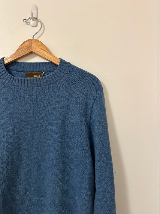 J. Todd Vintage Blue Crewneck Sweater | Size Large