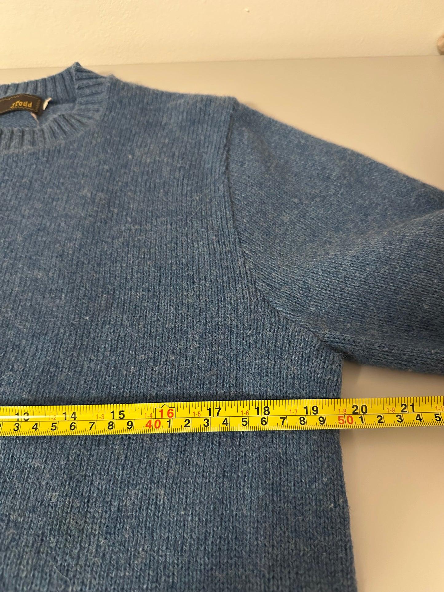 J. Todd Vintage Blue Crewneck Sweater | Size Large