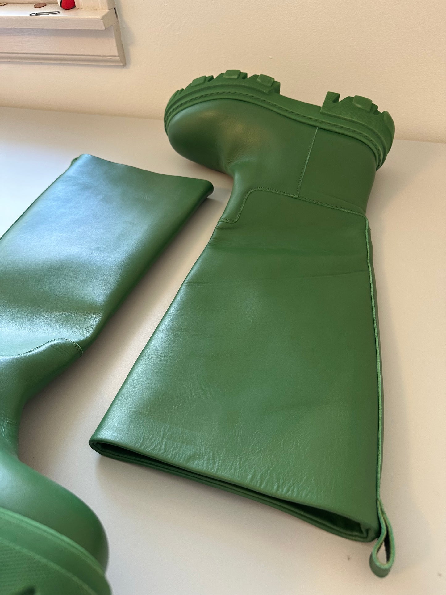 New Gia Borghini GIA X PERNILLE TEISBAEK Perni 07 Leather Knee High Boots | 38.5