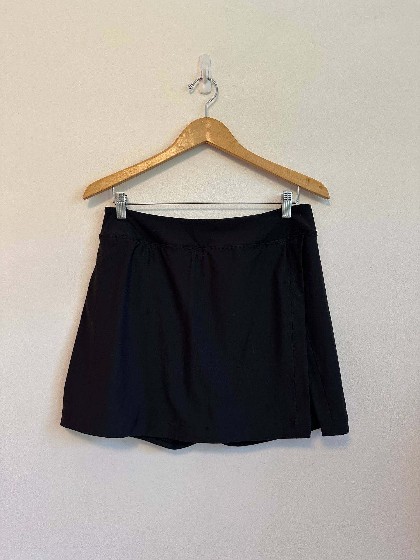 Outdoor Voices Black Wrap Front Active Skort | Size Large