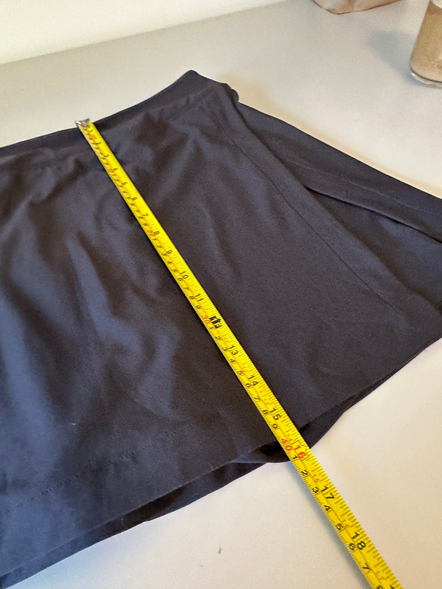 Outdoor Voices Black Wrap Front Active Skort | Size Large