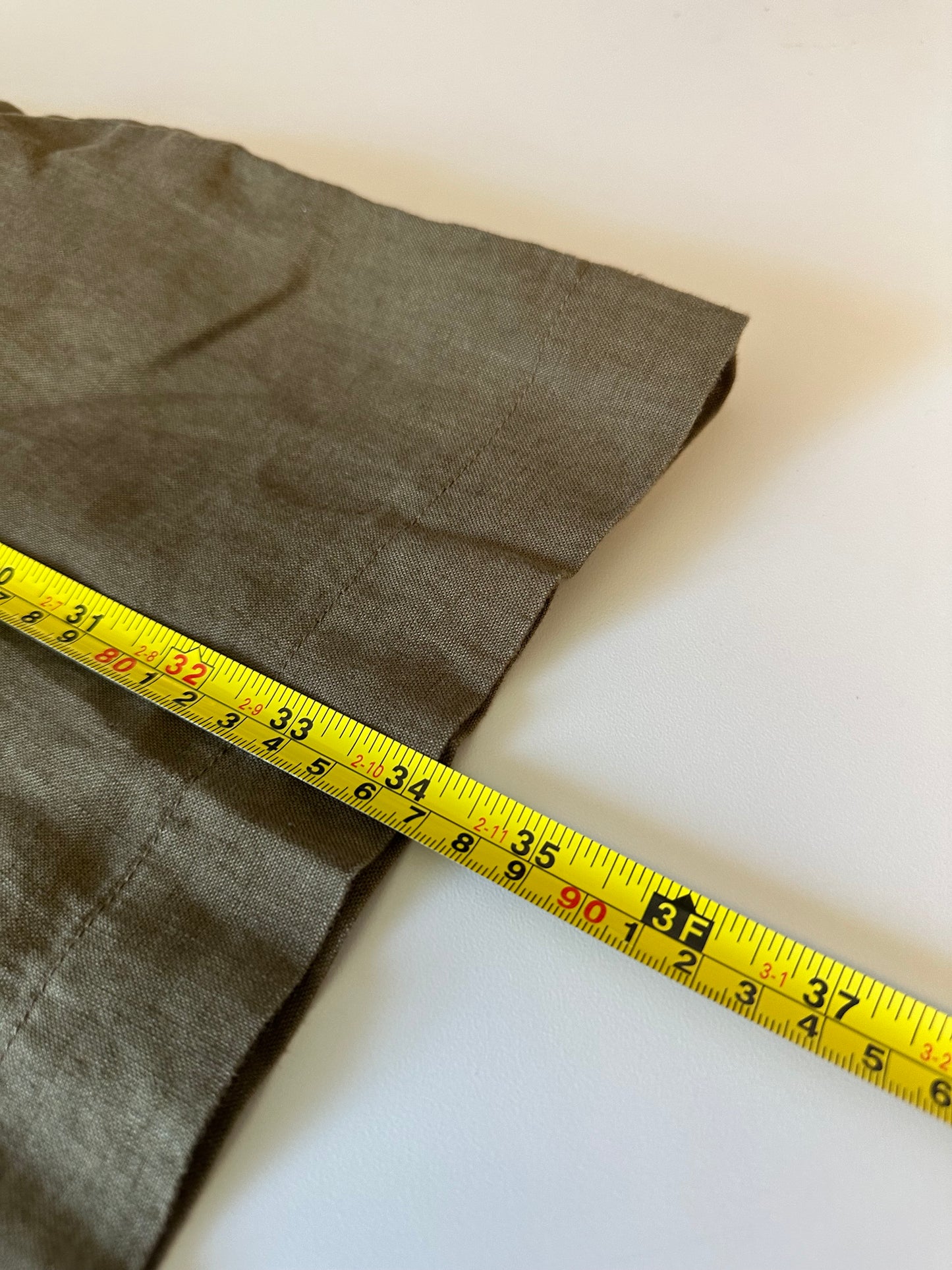NWT Everlane The Linen Workwear Dress in Olive Green | Size Medium