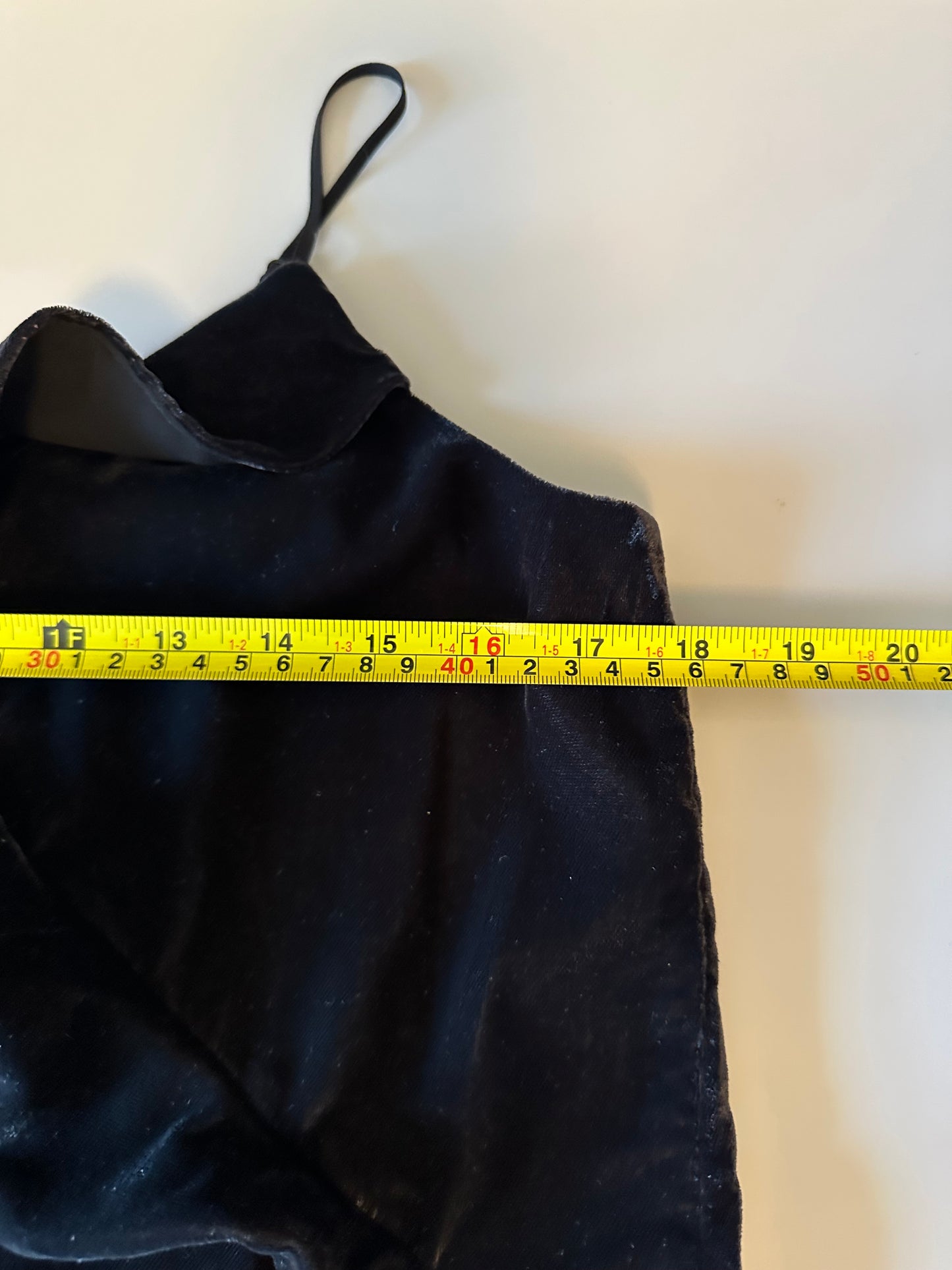 J. Crew Black Velvet Ruffle Wrap Camisole Top | Size 8 Petite