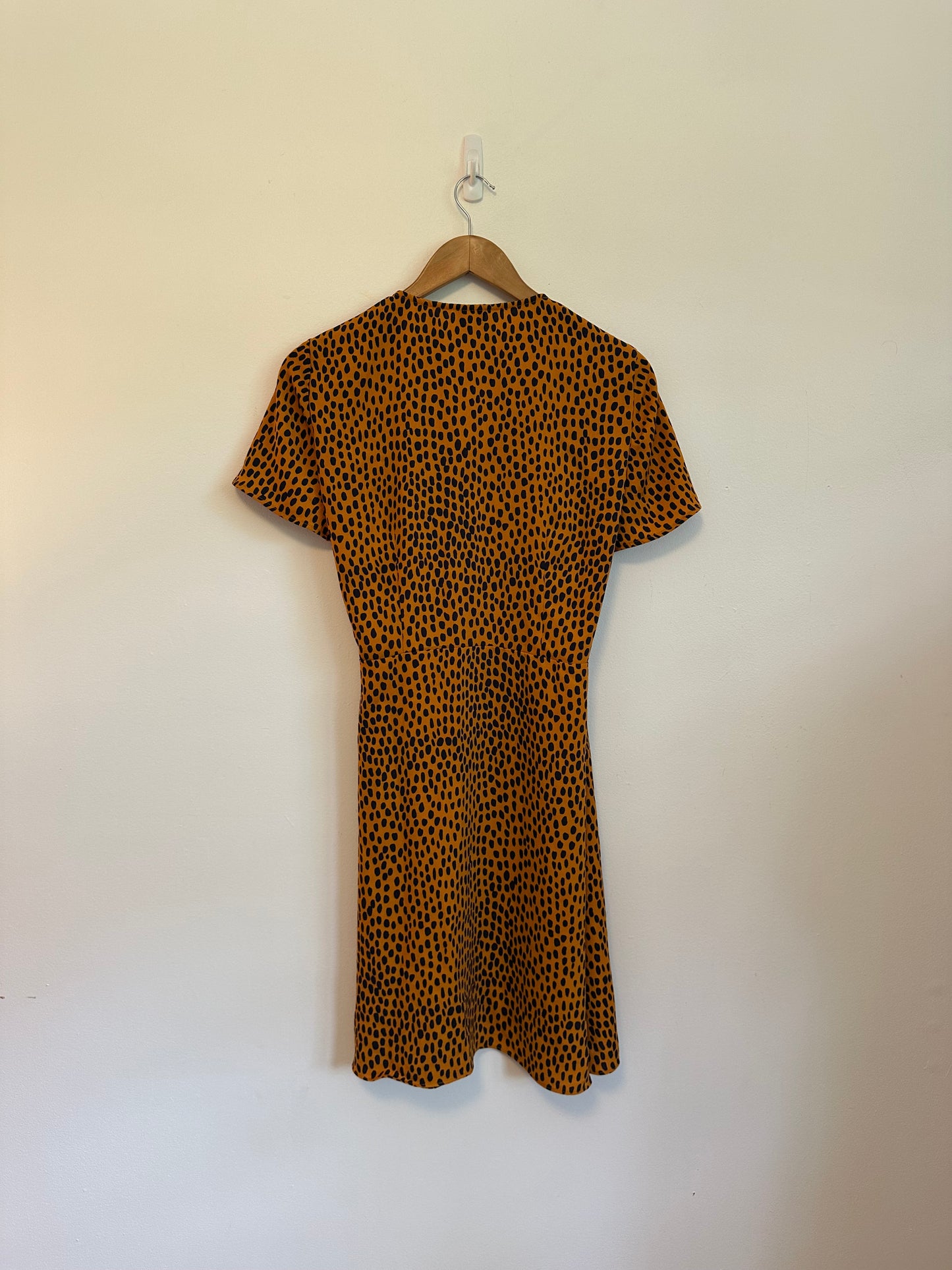 J. Crew Animal Print Short Sleeve Wrap Dress | Size 8