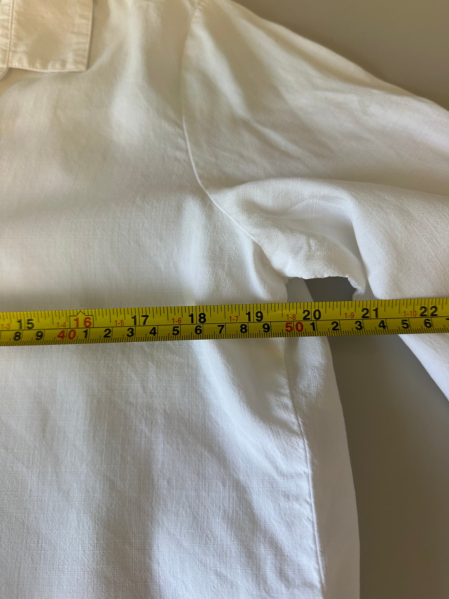 Cloth & Stone Cotton Long Sleeve Button Down Blouse in White | Size Medium