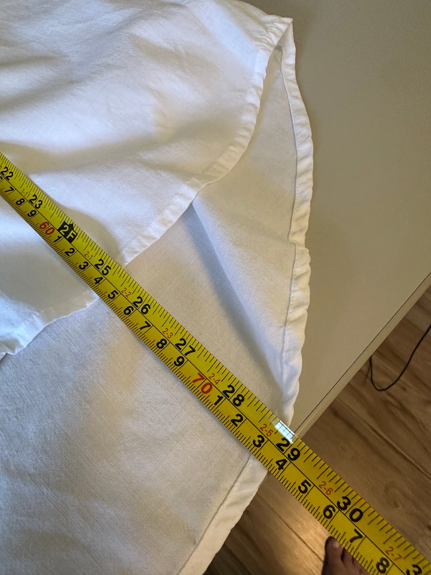 Cloth & Stone Cotton Long Sleeve Button Down Blouse in White | Size Medium