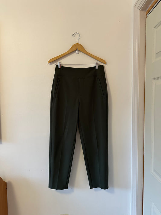 Athleta Brooklyn Mid Rise Ankle Pant in Olive Green | Size 6