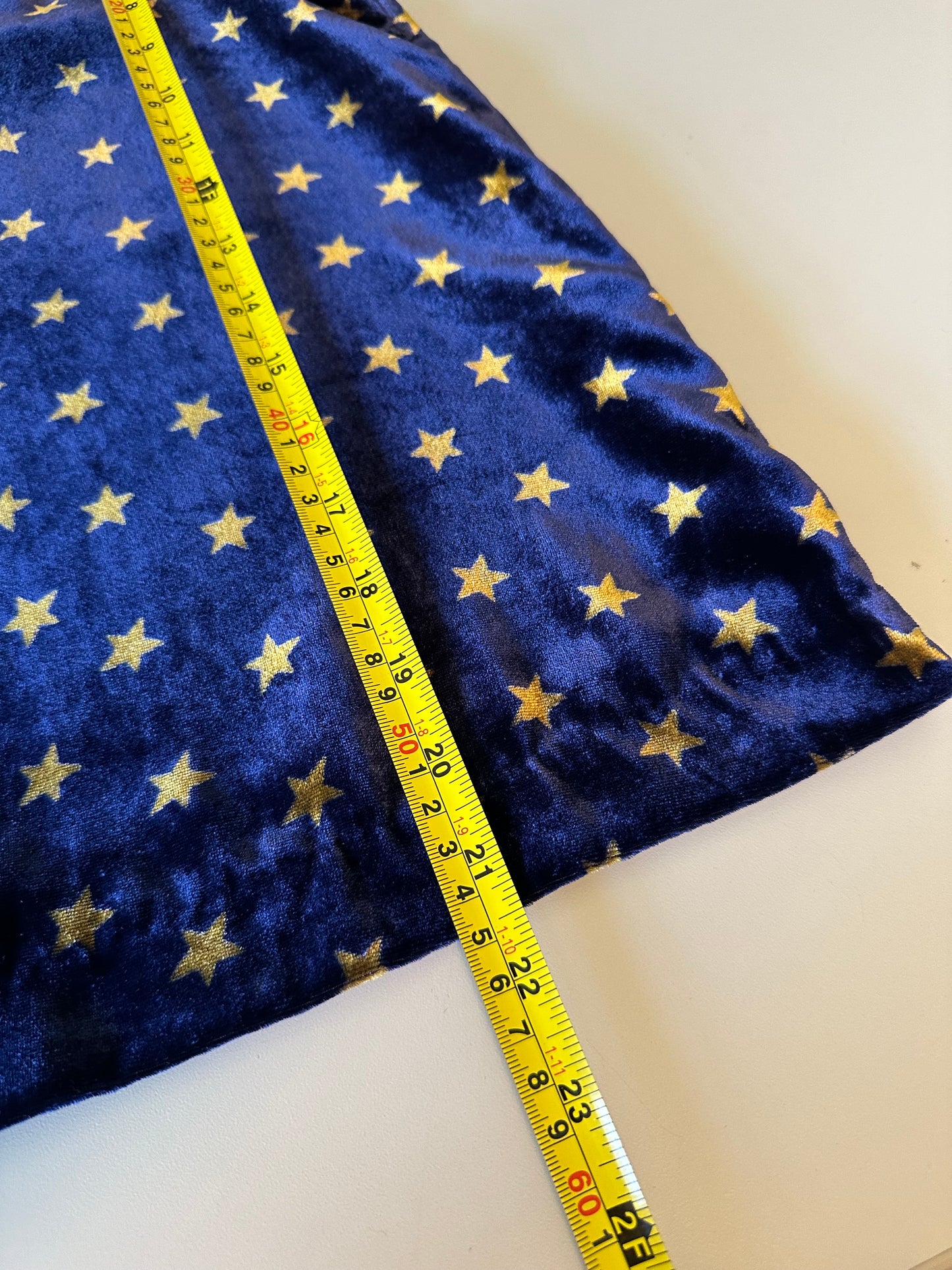J. Crew Always Navy Velvet Gold Star Sleeveless Tank Top | Size 6 Petite