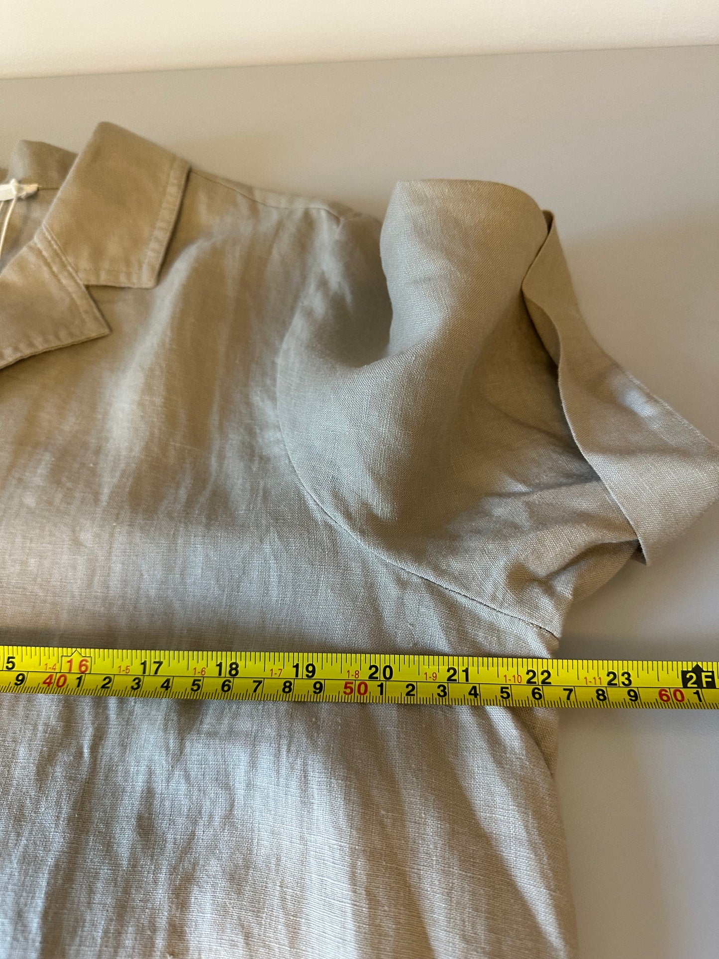NWT Everlane The Shirtdress in Linen - Trench Coat Khaki | Size Large