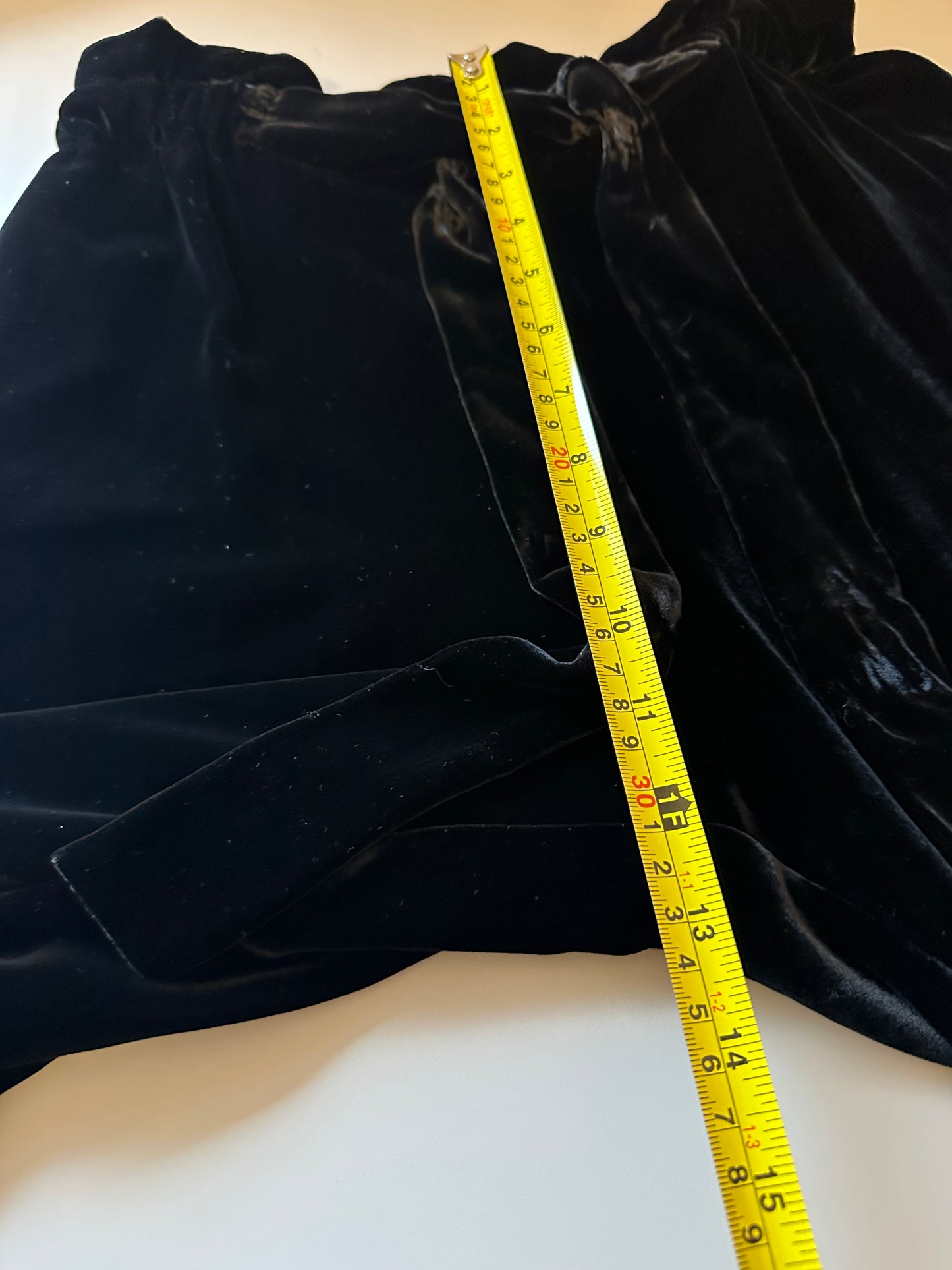 Emerson Fry Black Silk Velvet Paris Pants | Size Small