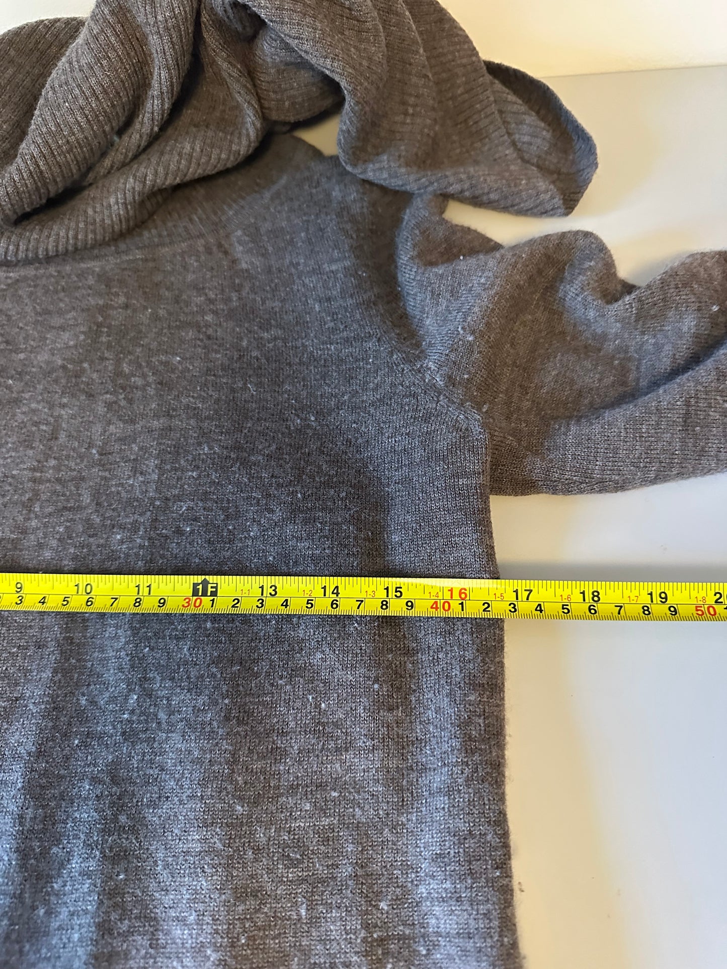 Smartwool 100% Merino Wool Cowl Neck Brown Tunic Sweater | Size Medium