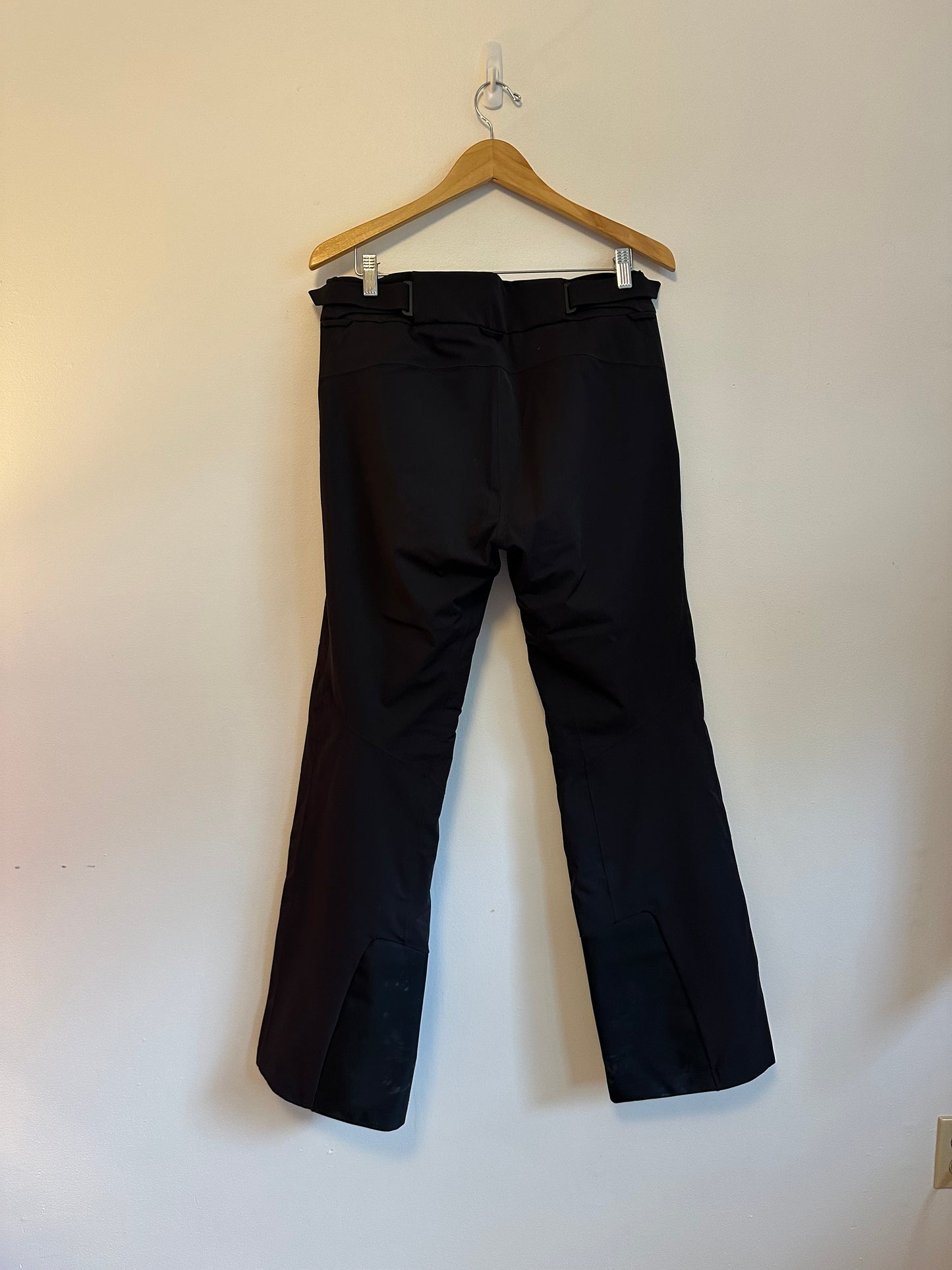 KJUS Regular Fit Mid Rise Technical Stretch Ski Pants in Black | Size Large