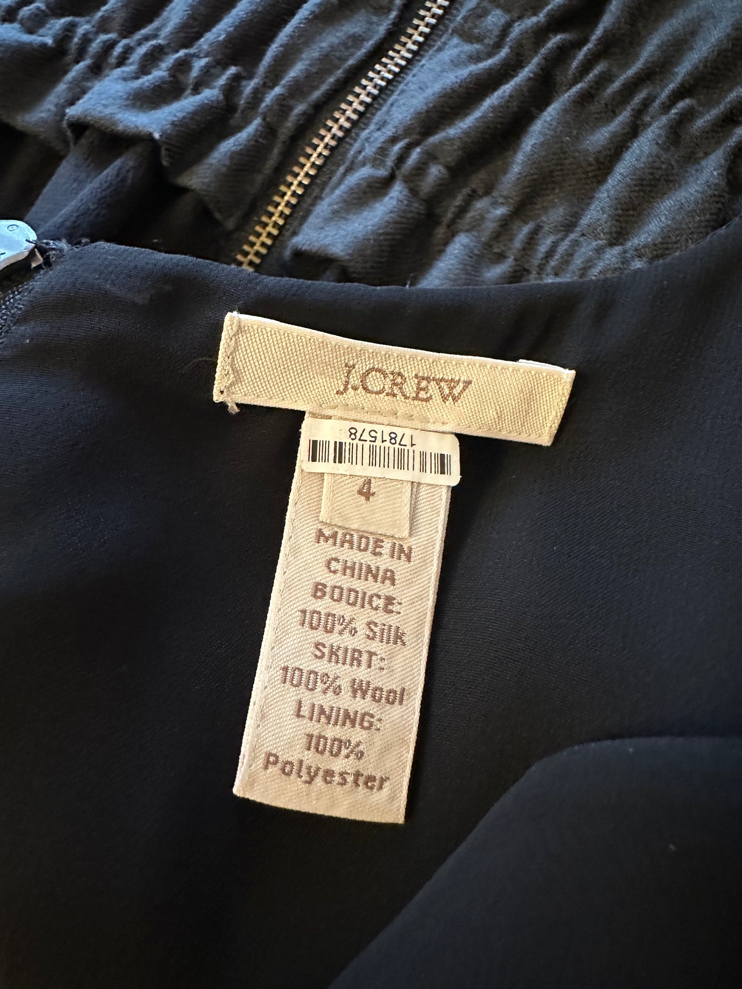 J. Crew Wool and Silk Tank Mini Dress | Size 4