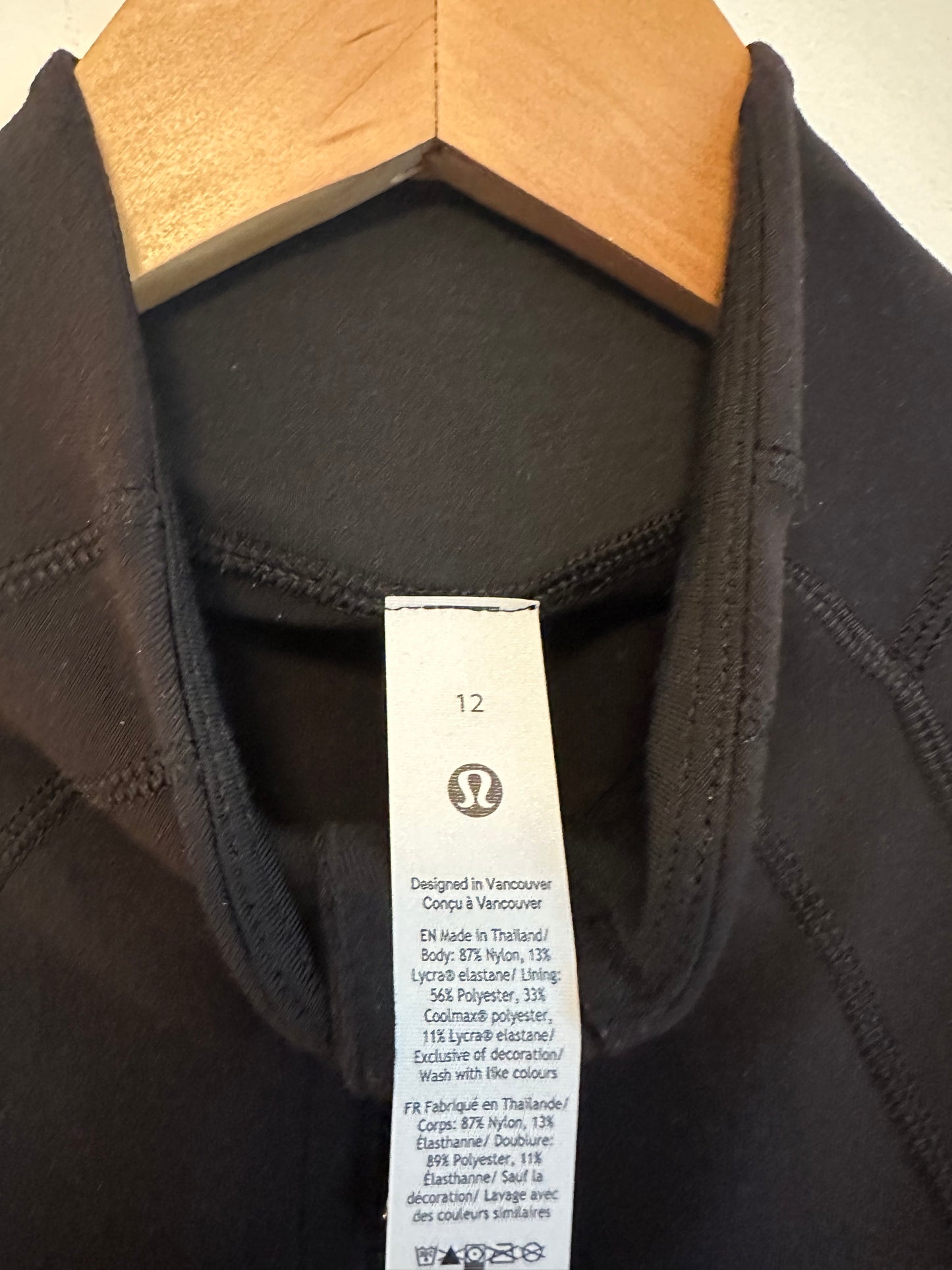 Lululemon Define Jacket in Black Luon | Size 12