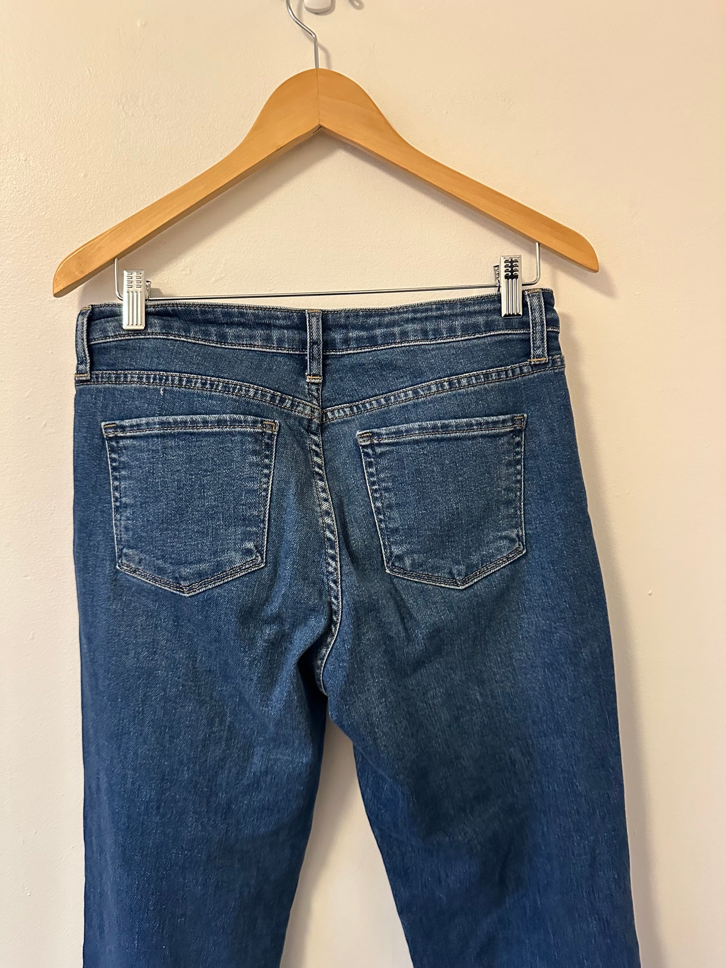 Just Black Denim Medium Wash Full Length Flare Leg Jeans | Size 29