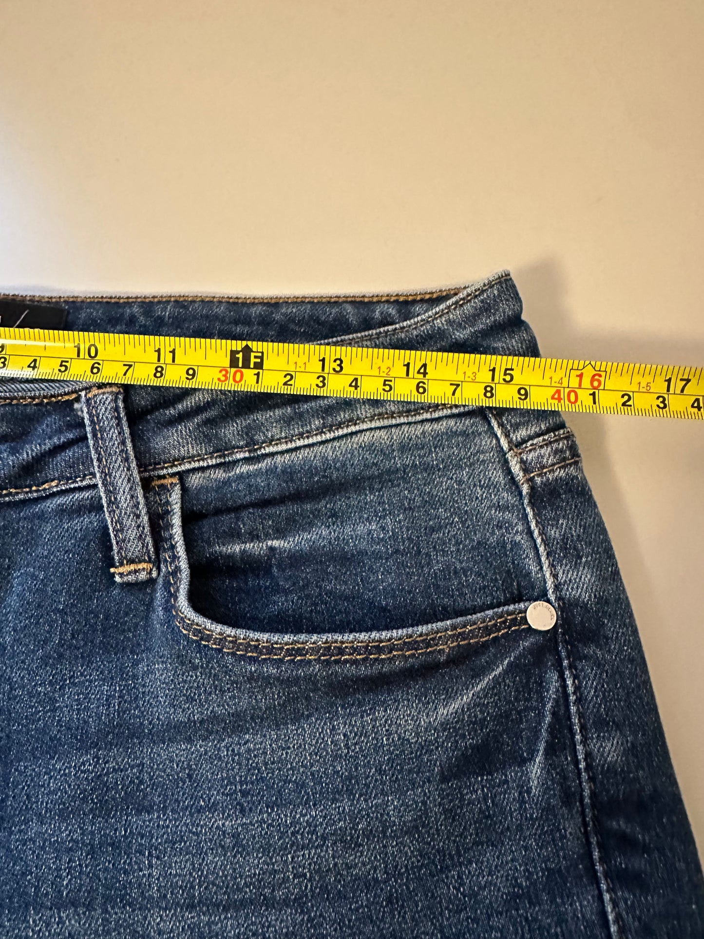 Just Black Denim Medium Wash Full Length Flare Leg Jeans | Size 29