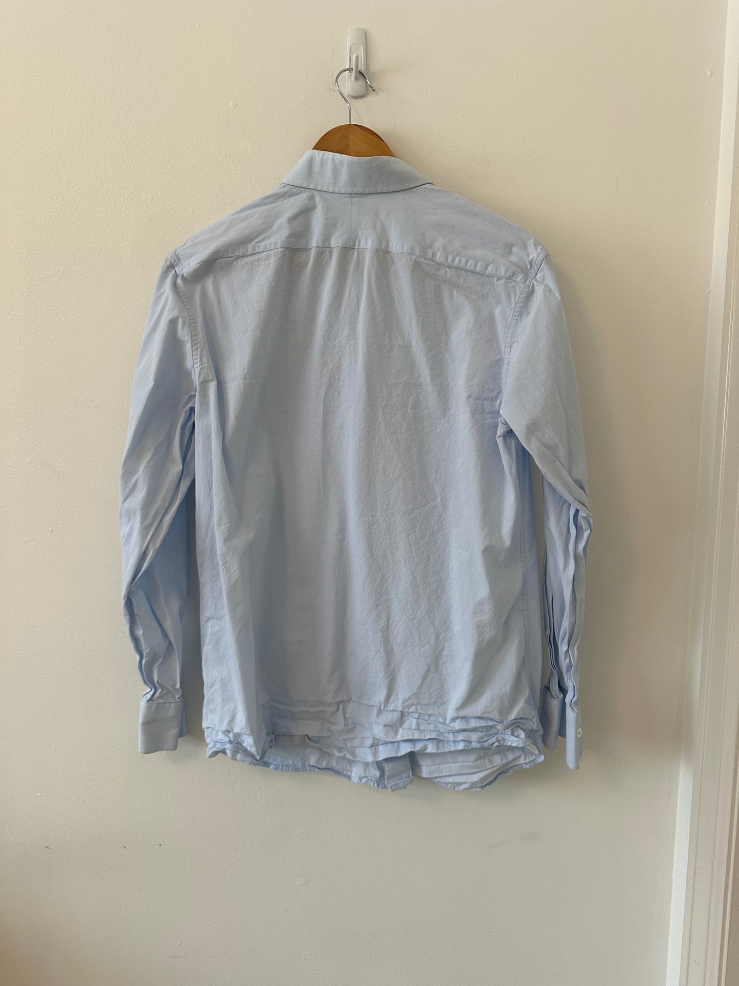 Banana Republic Blue Tailored Slim Fit Cotton Classic Button Down Shirt | Size Medium