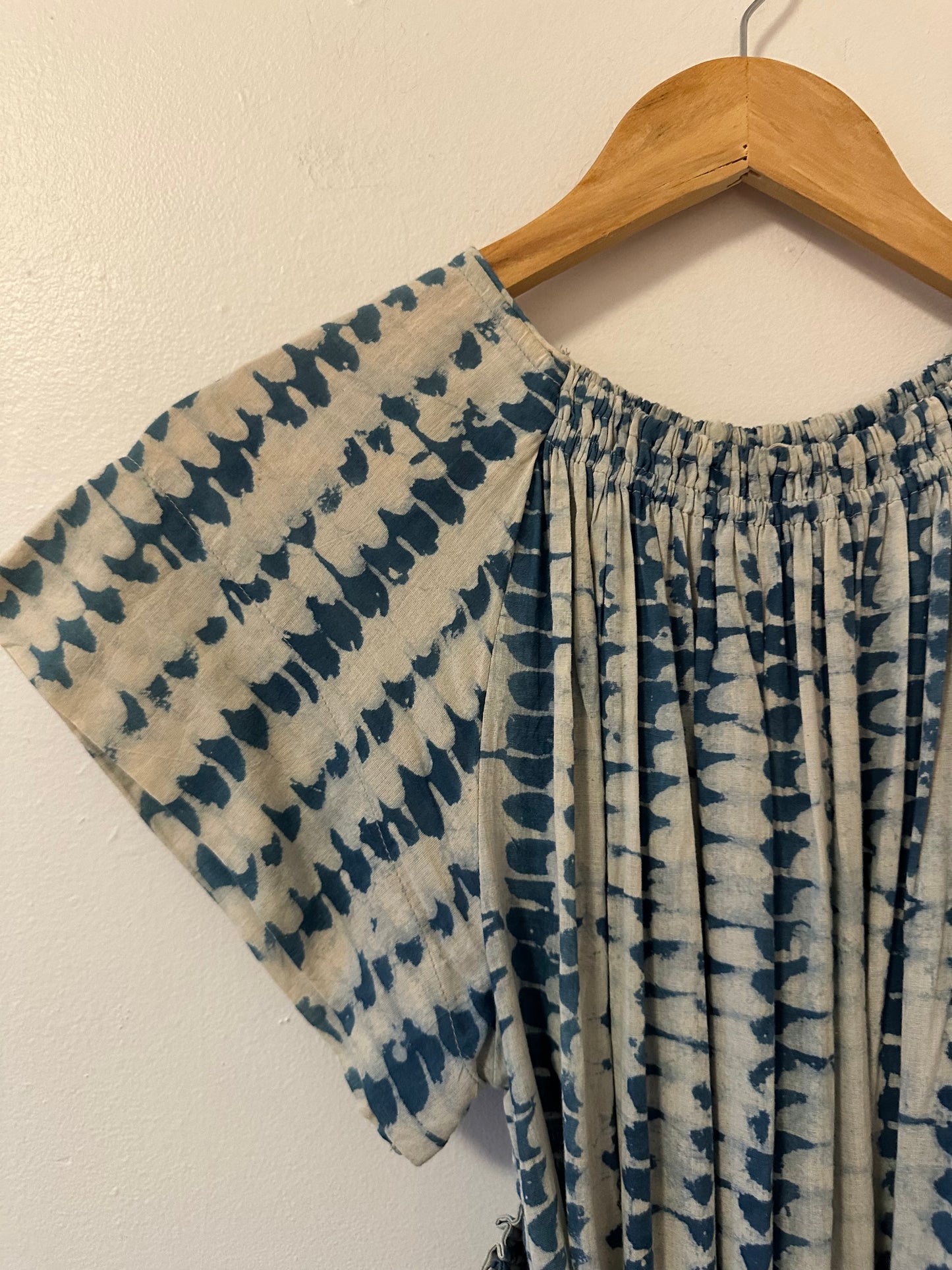 Mirth Vienna Maxi Dress in Indigo Tie Dye | Size Small