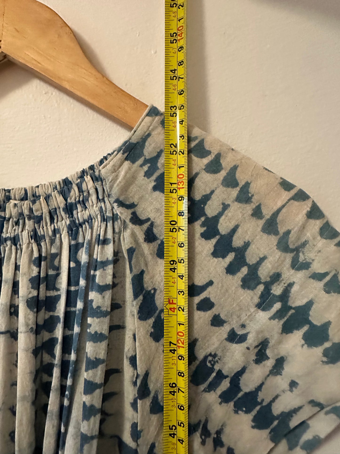 Mirth Vienna Maxi Dress in Indigo Tie Dye | Size Small