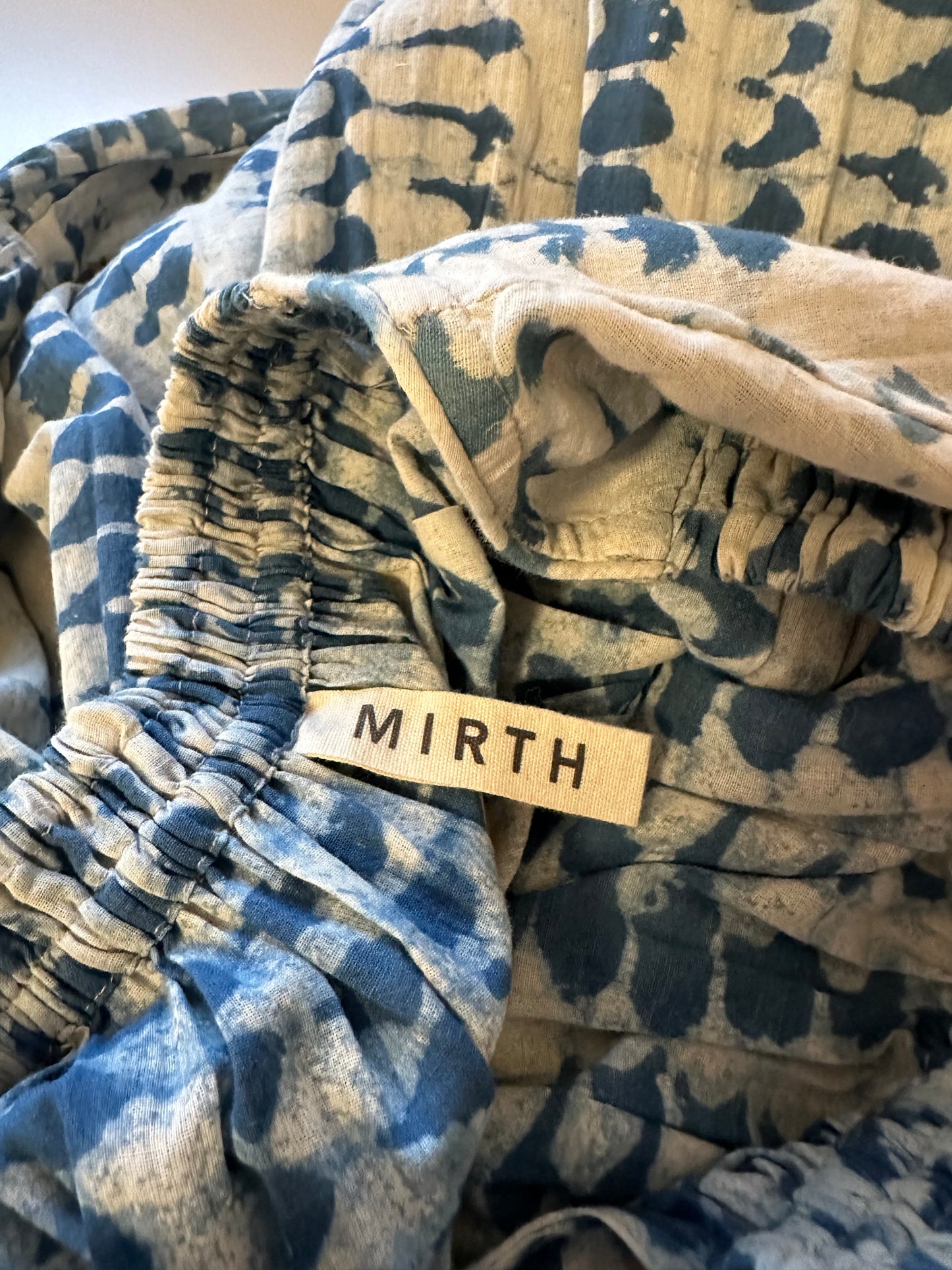 Mirth Vienna Maxi Dress in Indigo Tie Dye | Size Small
