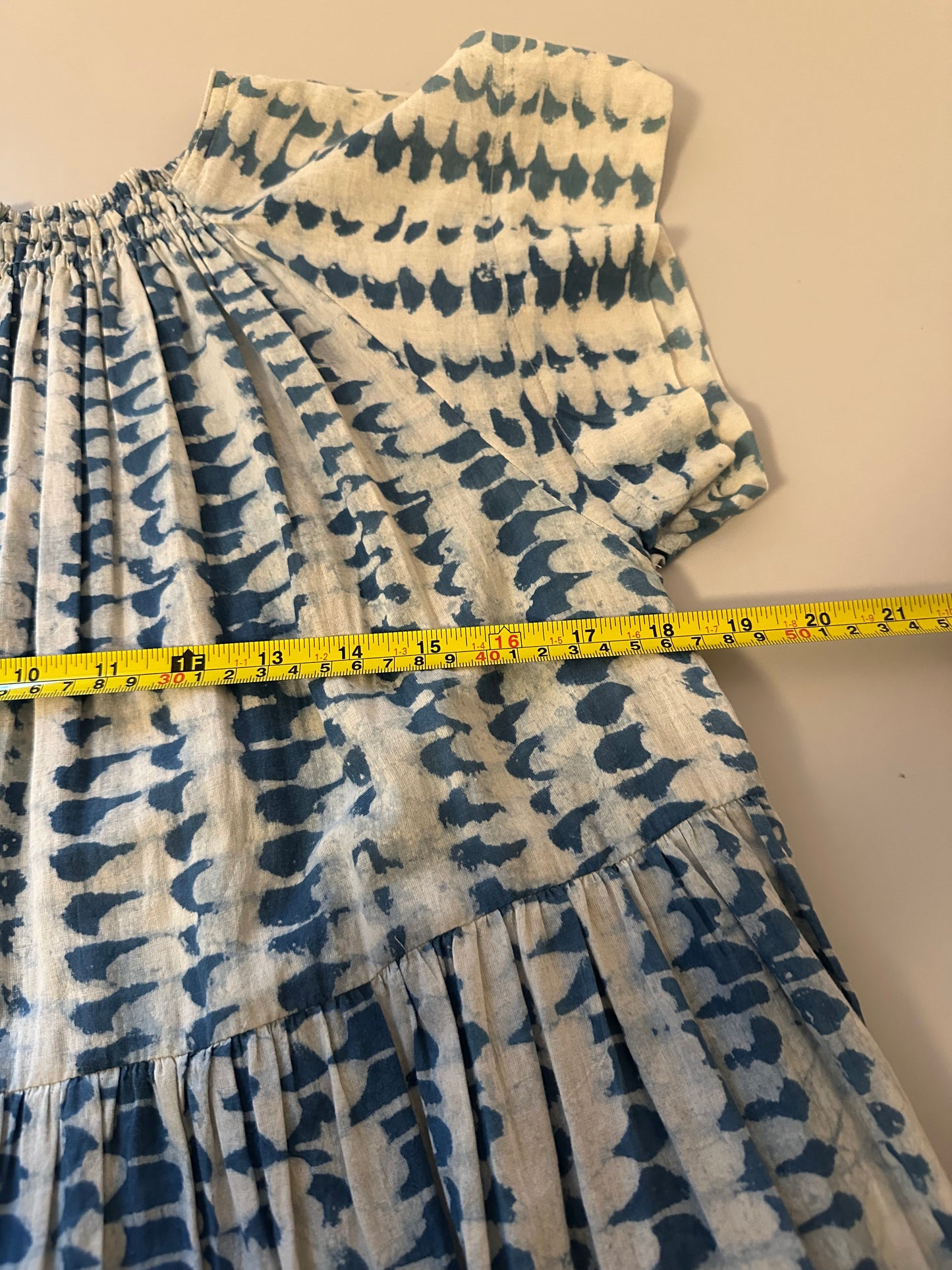 Mirth Vienna Maxi Dress in Indigo Tie Dye | Size Small