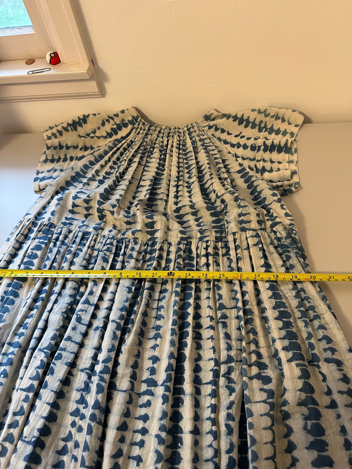 Mirth Vienna Maxi Dress in Indigo Tie Dye | Size Small