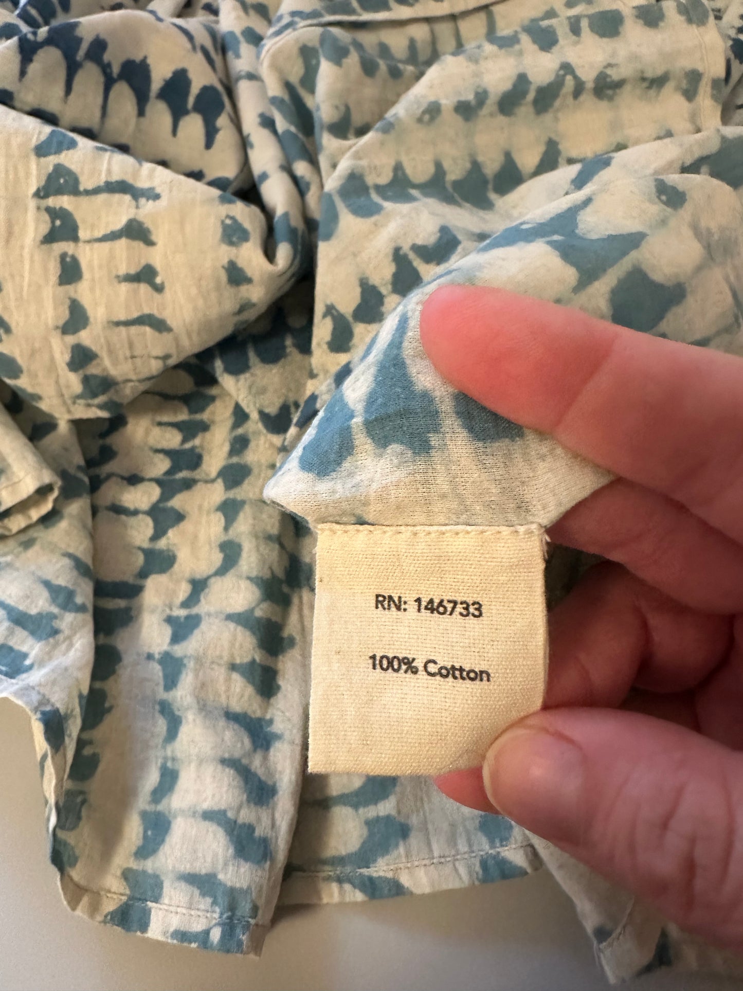 Mirth Vienna Maxi Dress in Indigo Tie Dye | Size Small