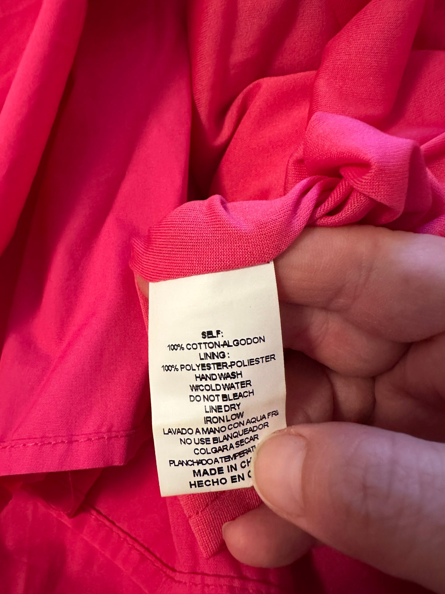 &Merci Hot Pink Cutout Ruffled Cotton Maxi Dress | Size Small