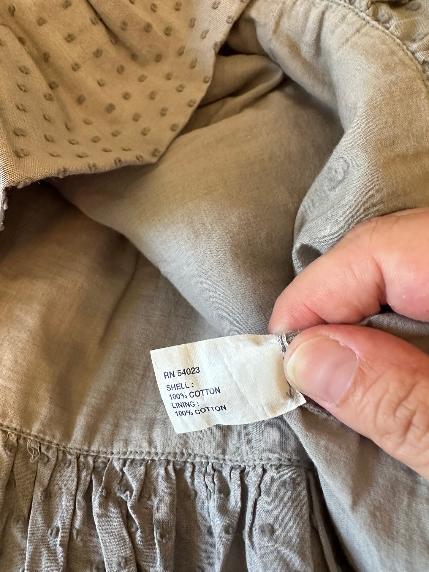 Gap Grey Swiss Dot Bubble Hem Mini Skirt | Size Medium