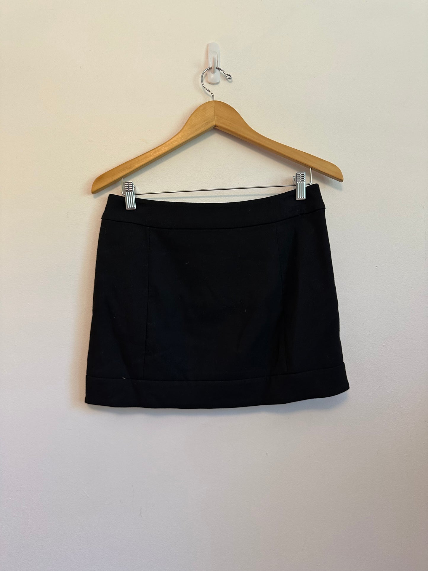 French Connection Black Side Zip Mini Skirt | Size 4