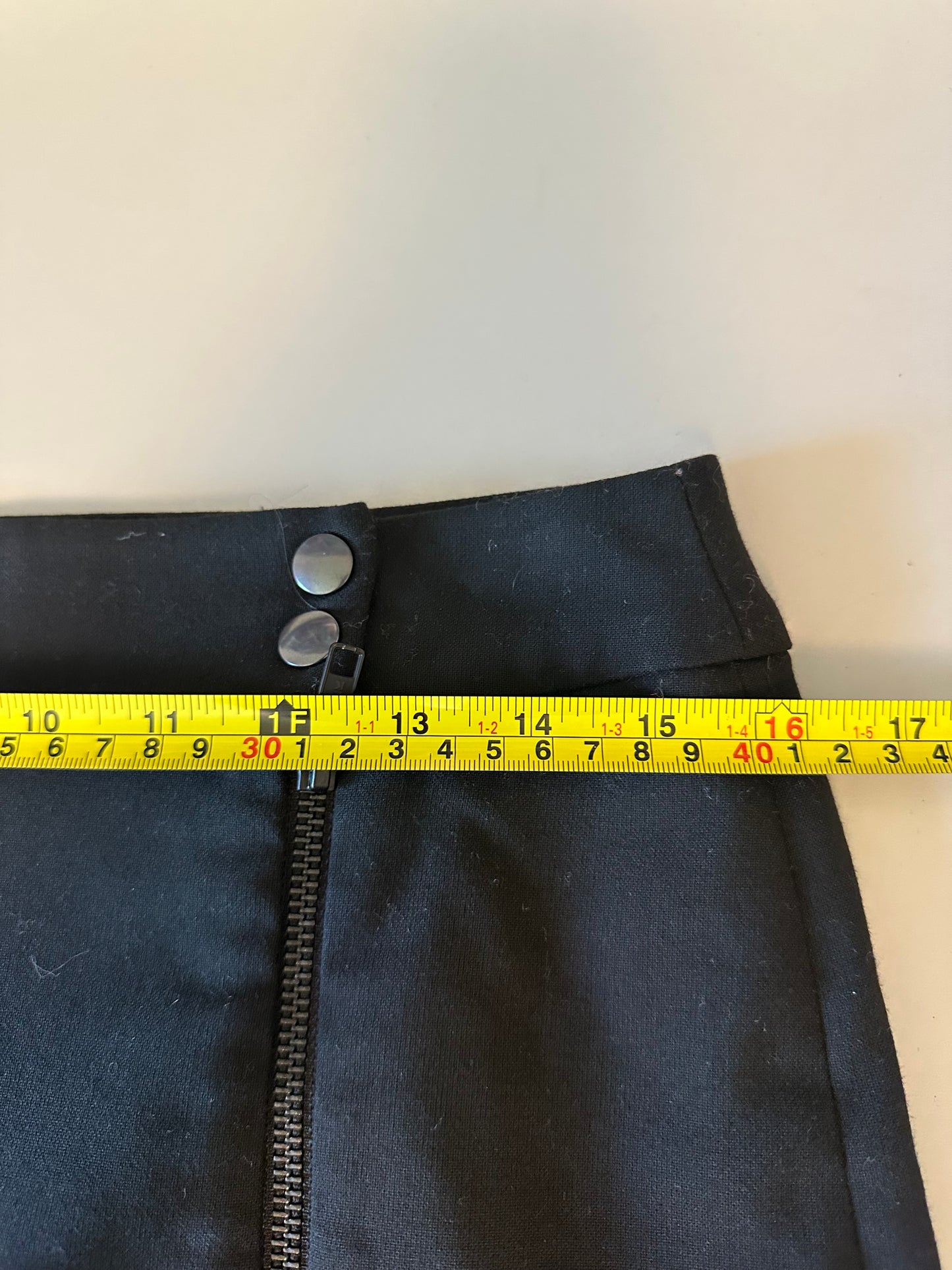 French Connection Black Side Zip Mini Skirt | Size 4