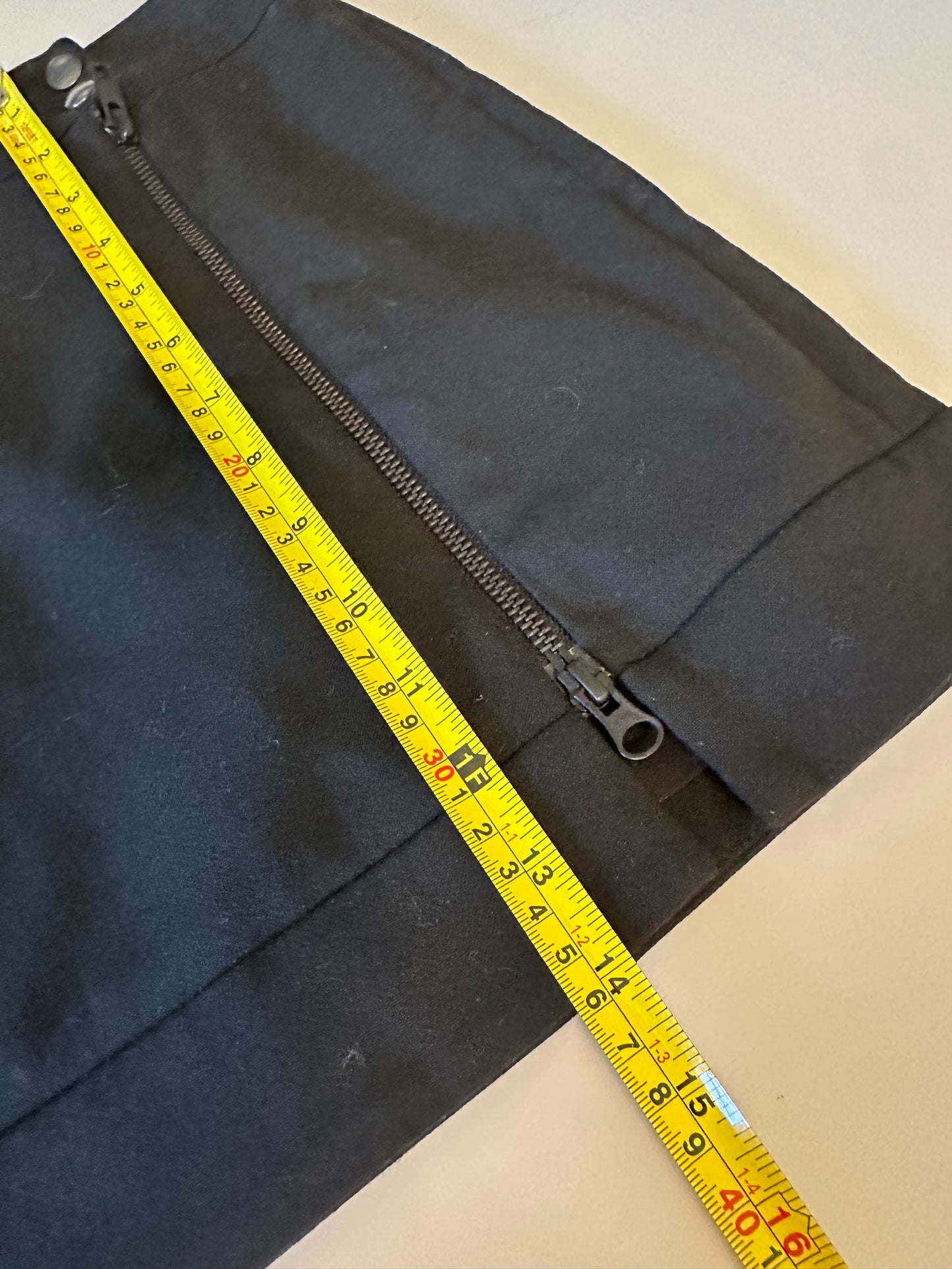 French Connection Black Side Zip Mini Skirt | Size 4