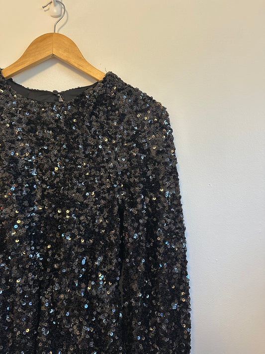 Sunday in Brooklyn NWT Sequin Balloon Sleeve Mini Dress | Size XSP