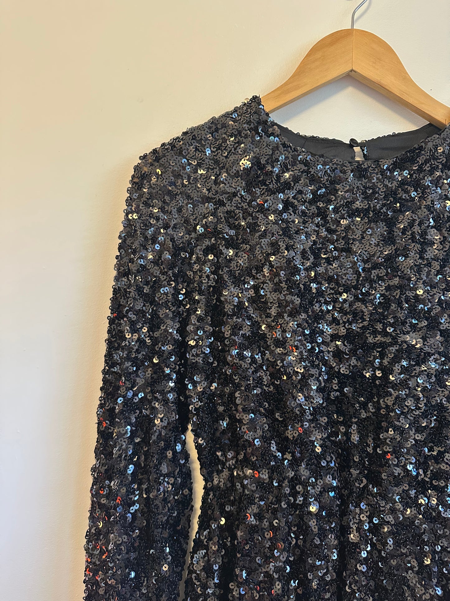 Sunday in Brooklyn NWT Sequin Balloon Sleeve Mini Dress | Size XSP