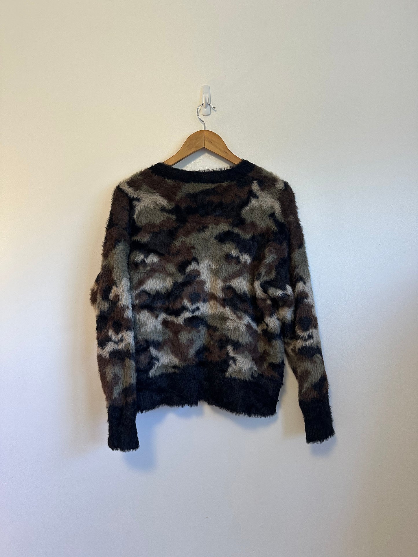 Bella Dahl NWT Fuzzy Camp Sweater Cardigan | Size Small