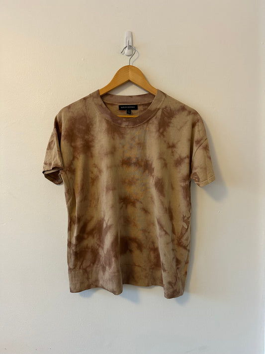 Banana Republic Knit Short Sleeve Tie Dye Sweater | Size Large