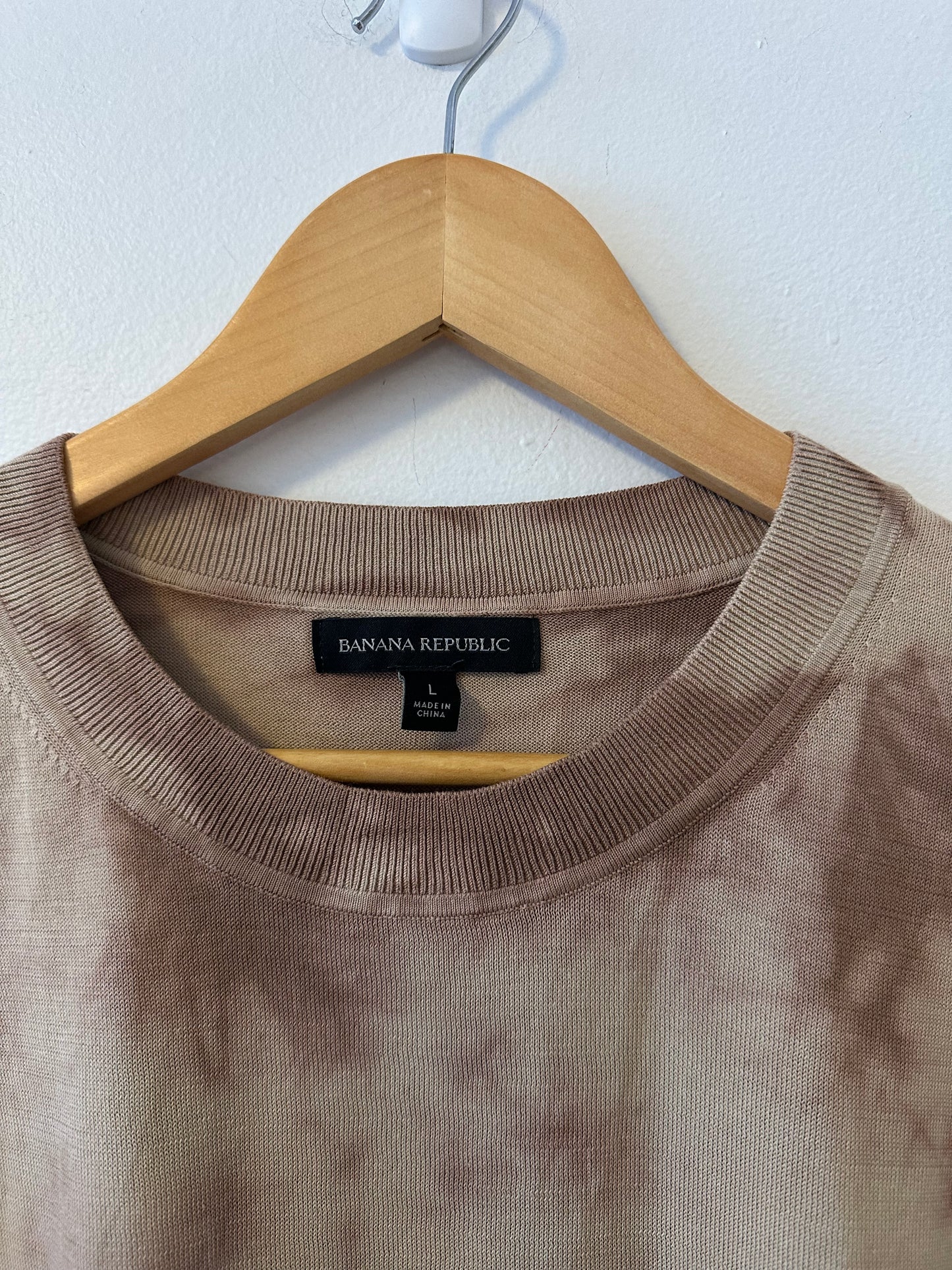 Banana Republic Knit Short Sleeve Tie Dye Sweater | Size Large