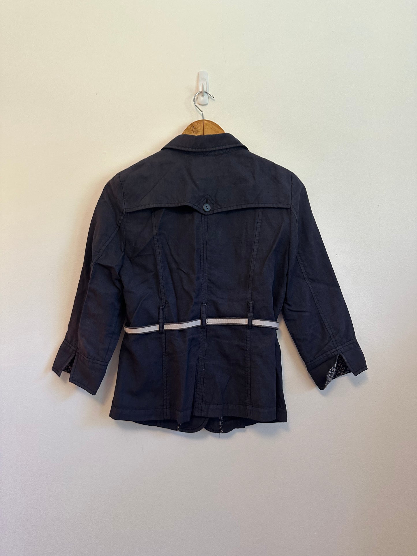 Daughters of the Liberation x Anthropologie Navy Blue Utility Jacket | Size 8
