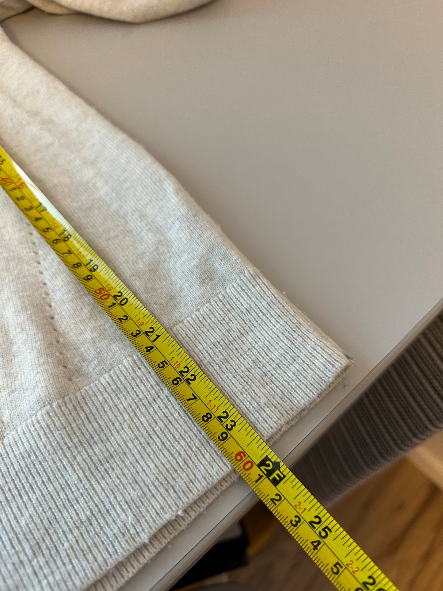 Banana Republic Light Gray Hooded Wool Blend Sweater | Size Medium