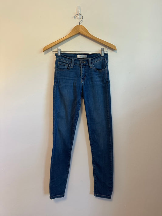 Flying Monkey Medium Wash Mid Rise Skinny Jeans | Size 24