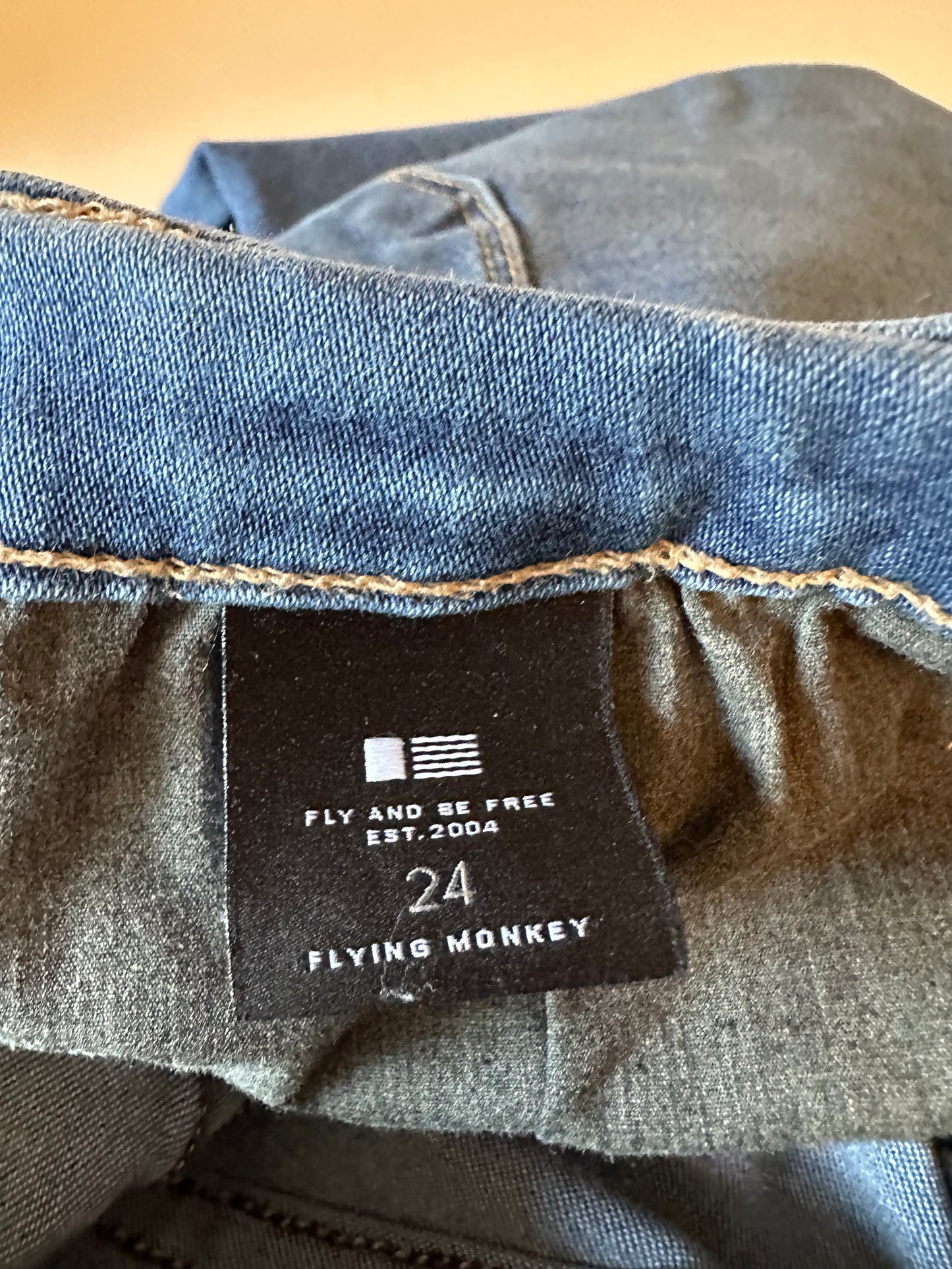 Flying Monkey Medium Wash Mid Rise Skinny Jeans | Size 24