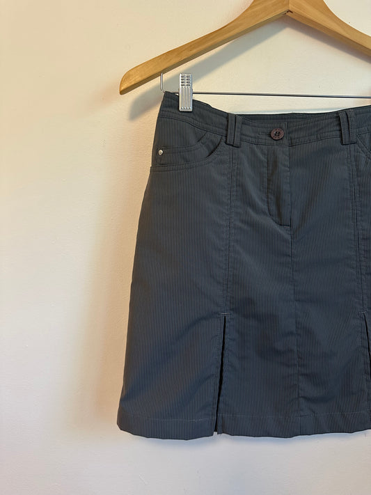 Nivo by Lanctot Grey Pinstripe Golf Skirt | Size 2