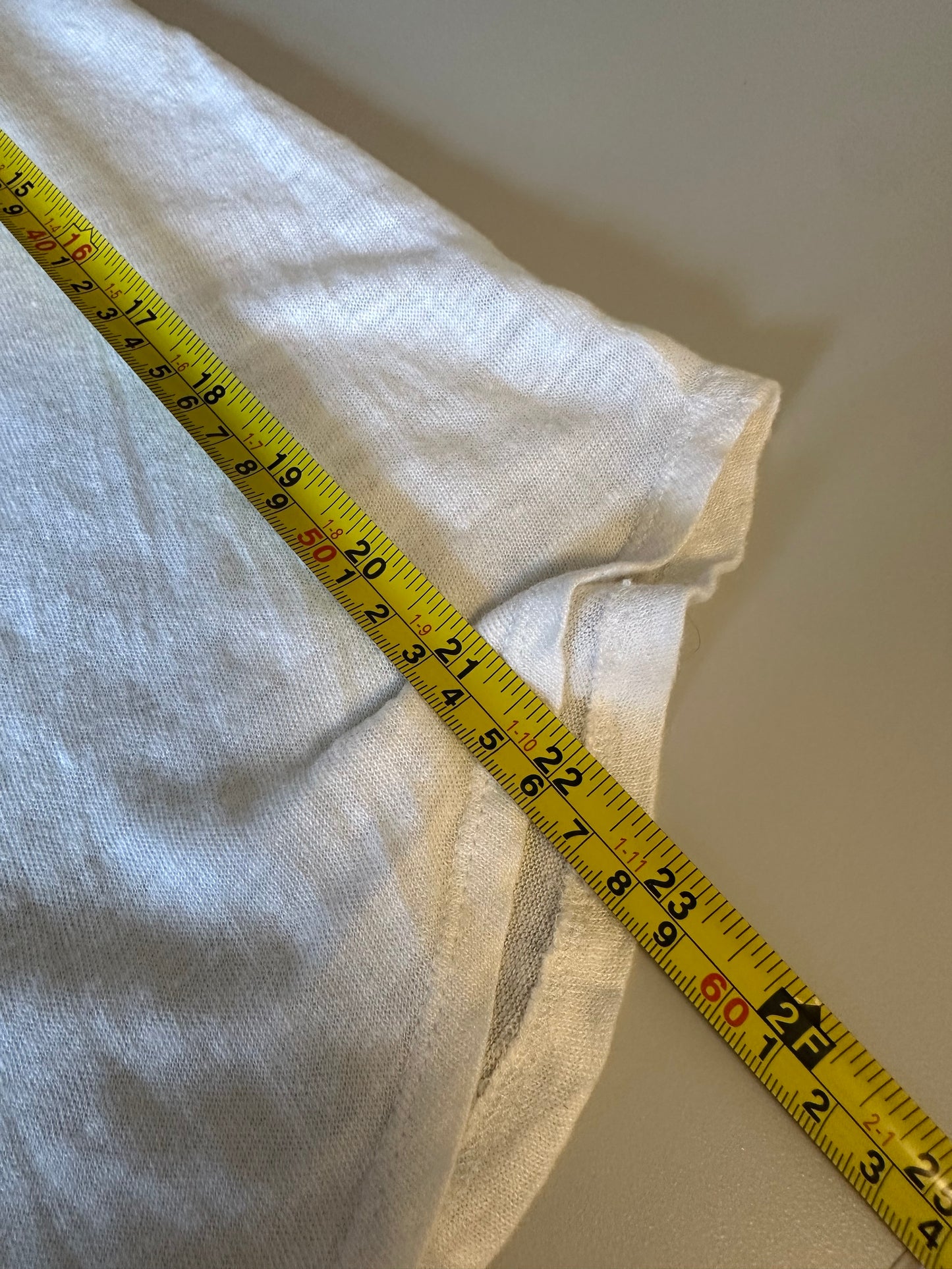 LOFT White 100% Linen Muscle  Sleeveless Crew Neck Tank Top | Size XS