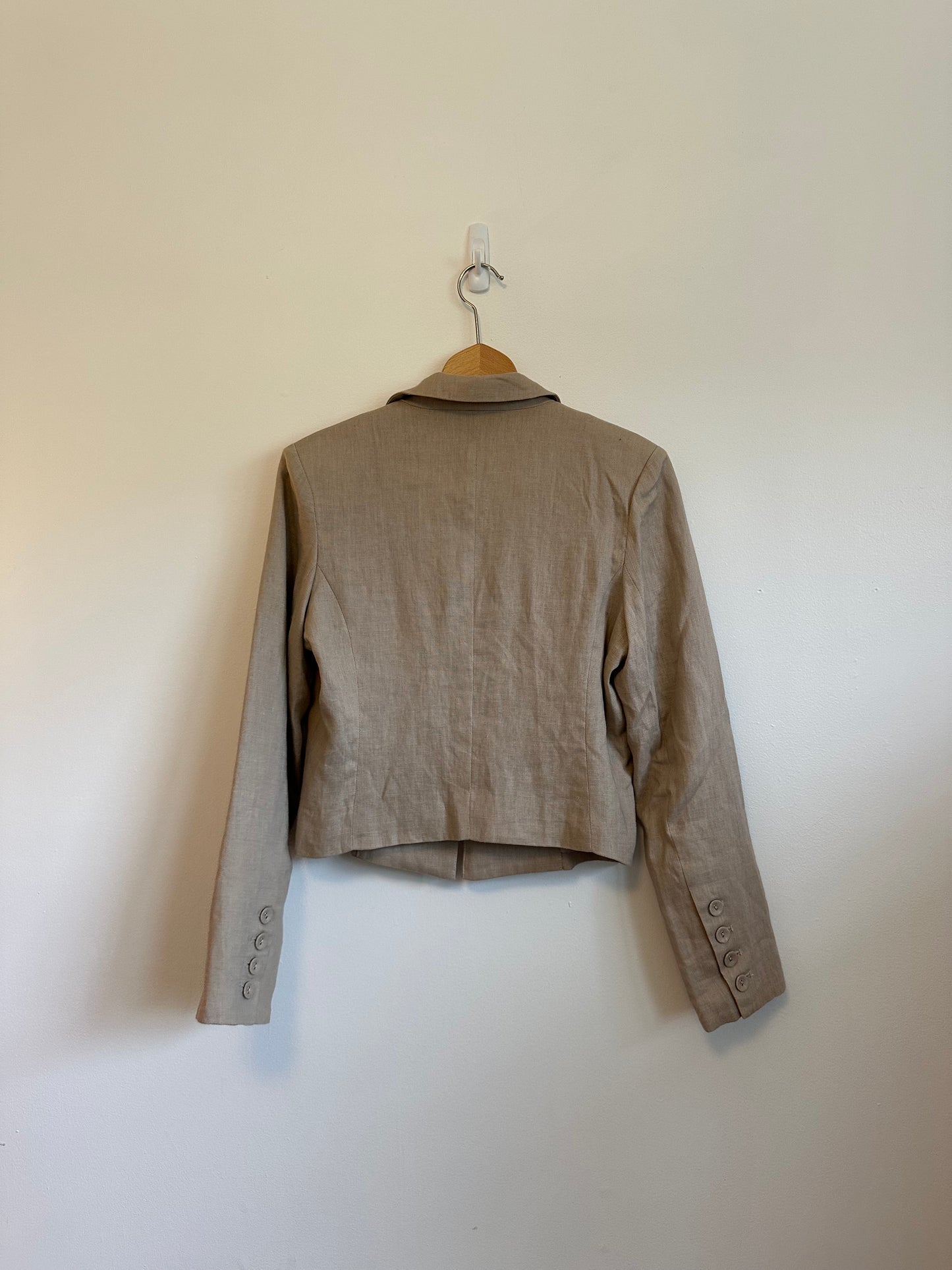 Heartloom Aurelie Blazer in Stone Linen | Size XS