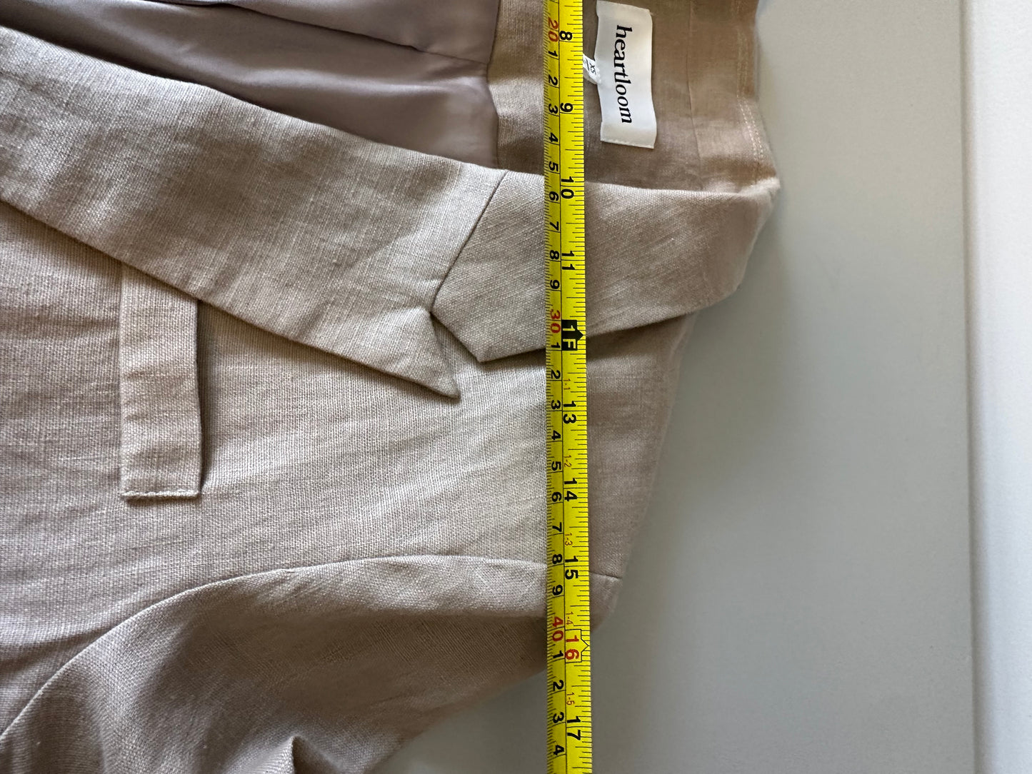 Heartloom Aurelie Blazer in Stone Linen | Size XS