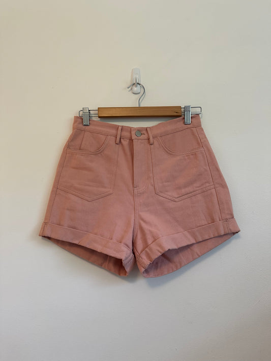 BluIvy Pink Cuffed Chino Shorts | Size Small