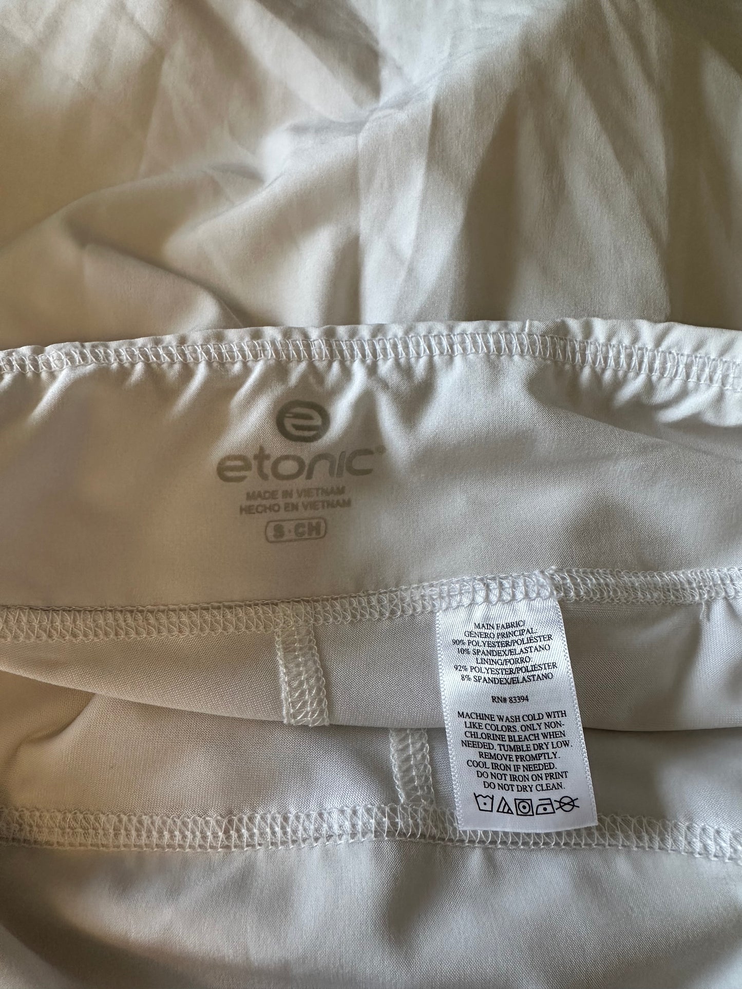 Etonic White Athletic Skort | Size Small
