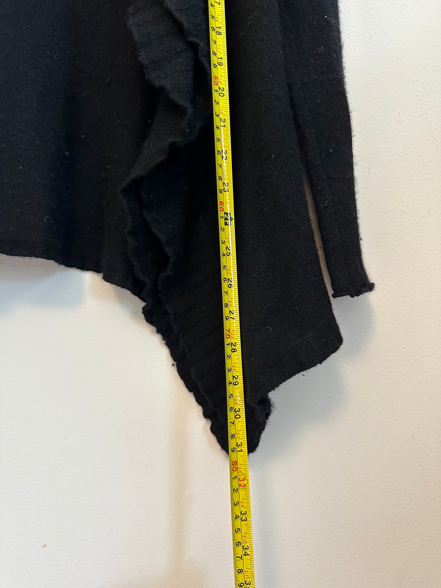 Fenn Wright Manson Black Cashmere Open Cardigan | Size Small